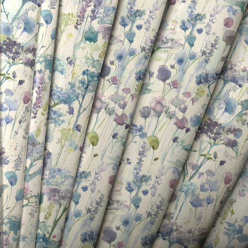 Floral Cream M2M - Ilinizas Printed Made to Measure Curtains Violet Natural Voyage Maison