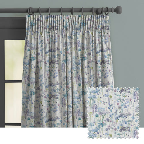 Floral Cream M2M - Ilinizas Printed Made to Measure Curtains Violet Voyage Maison