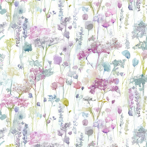 Floral Purple Wallpaper - Ilinizas  1.4m Wide Width Wallpaper (By The Metre) Summer Voyage Maison