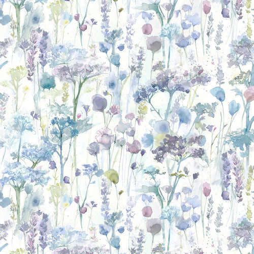 Floral Purple Wallpaper - Ilinizas  1.4m Wide Width Wallpaper (By The Metre) Violet Voyage Maison