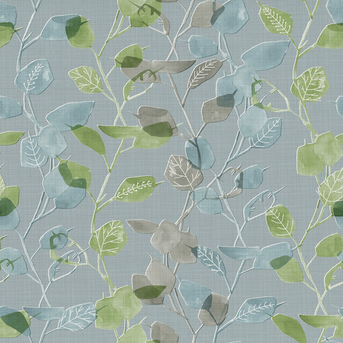 Floral Green Fabric - Innes Printed Cotton Fabric (By The Metre) Pine Voyage Maison