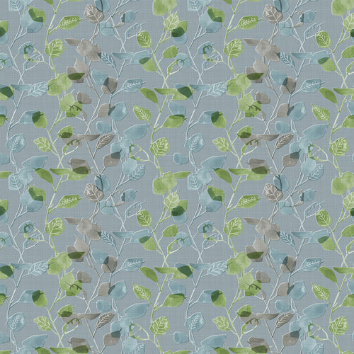 Floral Green Fabric - Innes Printed Cotton Fabric (By The Metre) Pine Voyage Maison