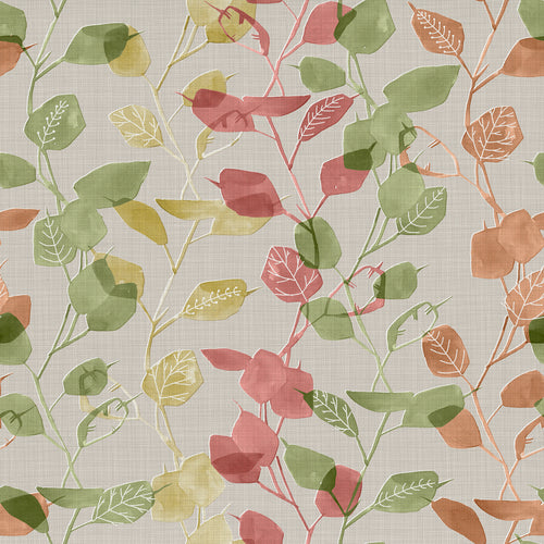 Floral Beige Fabric - Innes Printed Cotton Fabric (By The Metre) Sandstone Voyage Maison