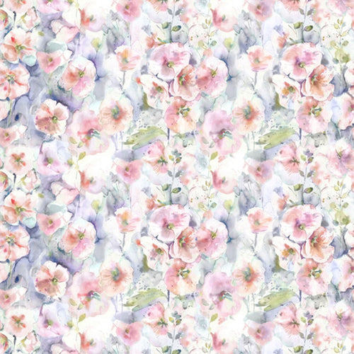 Floral Pink Fabric - Isabela Printed Cotton Fabric (By The Metre) Coral Voyage Maison