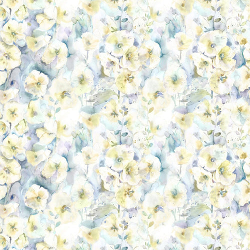 Floral Yellow Fabric - Isabela Printed Cotton Fabric (By The Metre) Lemon Voyage Maison