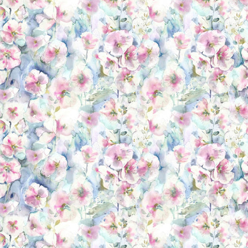 Floral Pink Fabric - Isabela Printed Cotton Fabric (By The Metre) Summer Natural Voyage Maison