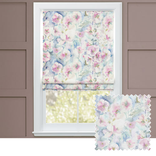 Floral Pink M2M - Isabela Printed Cotton Made to Measure Roman Blinds Default Voyage Maison