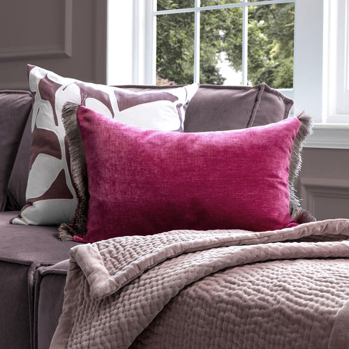 Voyage Maison Isernia Feather Cushion in Berry