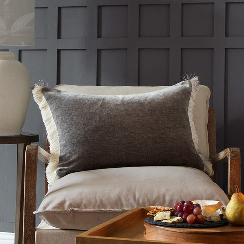 Voyage Maison Isernia Feather Cushion in Dove