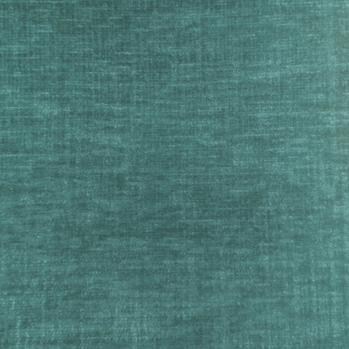 Plain Blue Fabric - Isernia Plain Velvet Fabric (By The Metre) Aqua Voyage Maison