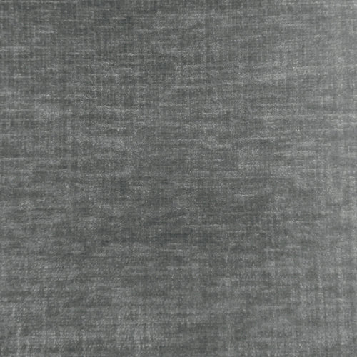 Plain Grey Fabric - Isernia Plain Velvet Fabric (By The Metre) Iron Voyage Maison