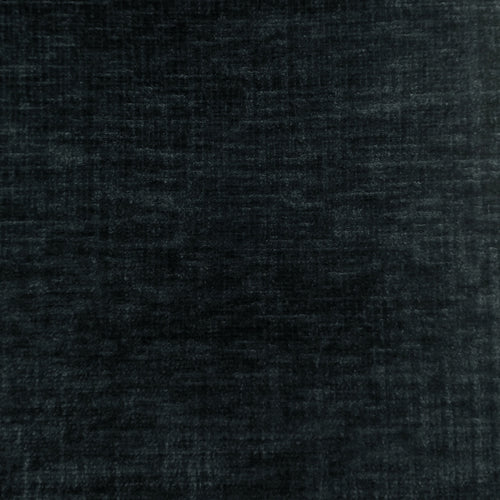 Plain Black Fabric - Isernia Plain Velvet Fabric (By The Metre) Night Voyage Maison