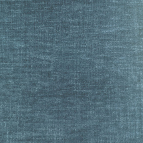 Plain Blue Fabric - Isernia Plain Velvet Fabric (By The Metre) Ocean Voyage Maison