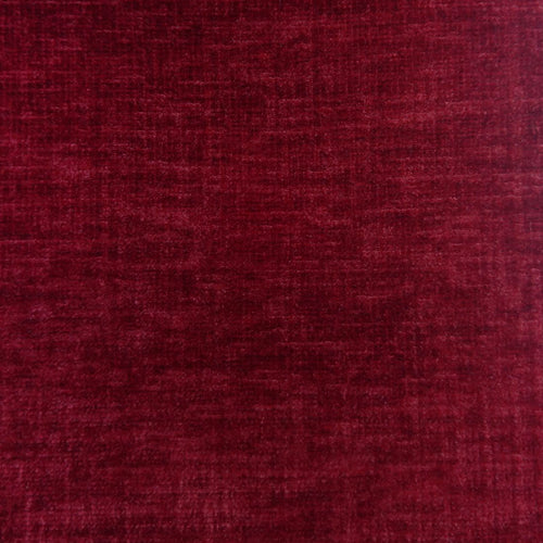 Plain Red Fabric - Isernia Plain Velvet Fabric (By The Metre) Scarlet Voyage Maison