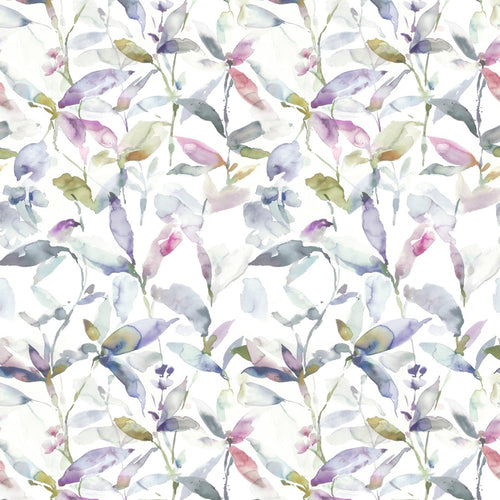 Floral Purple Fabric - Jarvis Printed Cotton Fabric (By The Metre) Fig Voyage Maison