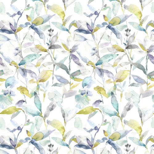 Floral Yellow Fabric - Jarvis Printed Cotton Fabric (By The Metre) Lemon Voyage Maison