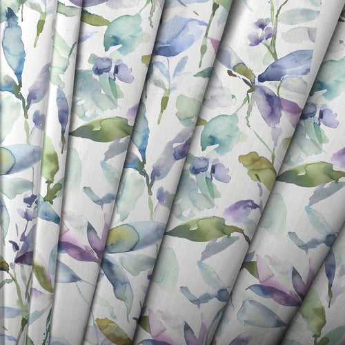 Floral Blue M2M - Jarvis Printed Cotton Made to Measure Roman Blinds Pacific Voyage Maison