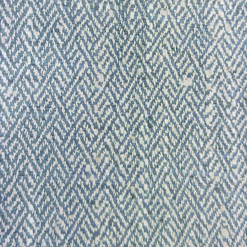 Plain Blue Fabric - Jedburgh Textured Woven Fabric (By The Metre) Bluebell Voyage Maison