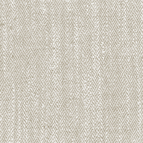Herringbone Cream Fabric - Jedburgh Textured Woven Fabric Linen Voyage Maison
