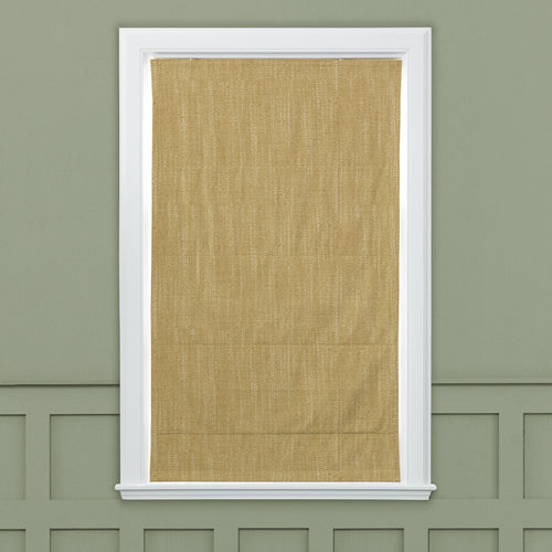 Plain Yellow M2M - Jedburgh Textured Woven Made to Measure Roman Blinds Default Voyage Maison