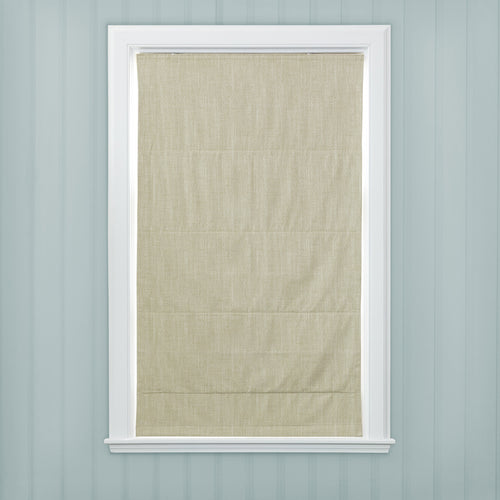 Plain Cream M2M - Jedburgh Textured Woven Made to Measure Roman Blinds Default Voyage Maison