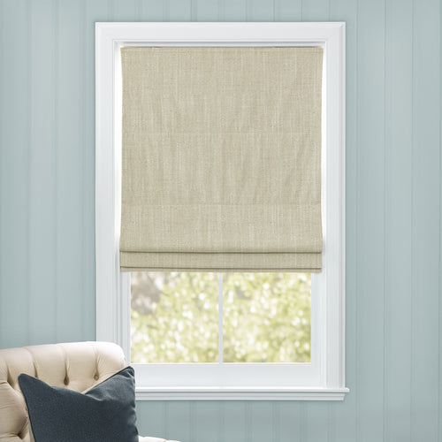 Plain Cream M2M - Jedburgh Textured Woven Made to Measure Roman Blinds Default Voyage Maison