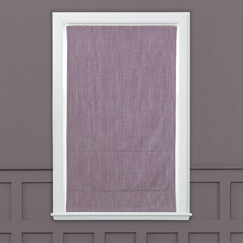 Plain Purple M2M - Jedburgh Textured Woven Made to Measure Roman Blinds Default Voyage Maison