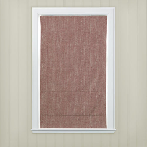 Plain Red M2M - Jedburgh Textured Woven Made to Measure Roman Blinds Default Voyage Maison