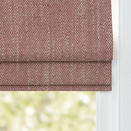 Plain Red M2M - Jedburgh Textured Woven Made to Measure Roman Blinds Default Voyage Maison