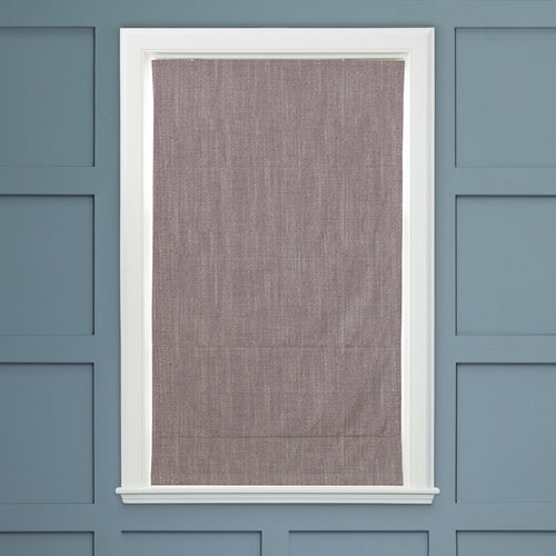 Plain Purple M2M - Jedburgh Textured Woven Made to Measure Roman Blinds Default Voyage Maison