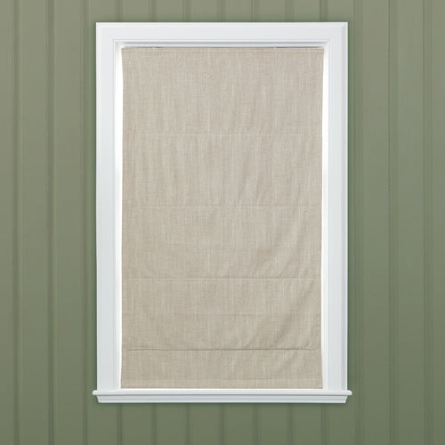 Plain Cream M2M - Jedburgh Textured Woven Made to Measure Roman Blinds Default Voyage Maison