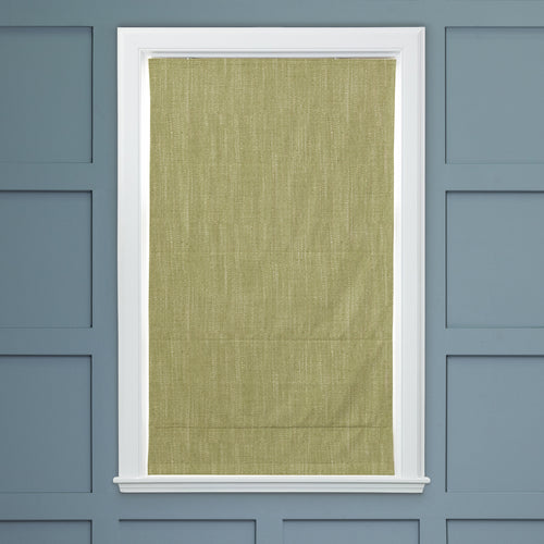 Plain Green M2M - Jedburgh Textured Woven Made to Measure Roman Blinds Default Voyage Maison