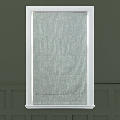 Plain Blue M2M - Jedburgh Textured Woven Made to Measure Roman Blinds Default Voyage Maison