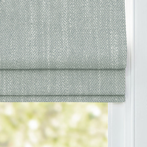 Plain Blue M2M - Jedburgh Textured Woven Made to Measure Roman Blinds Default Voyage Maison