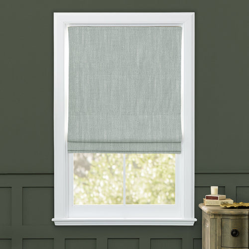 Plain Blue M2M - Jedburgh Textured Woven Made to Measure Roman Blinds Default Voyage Maison