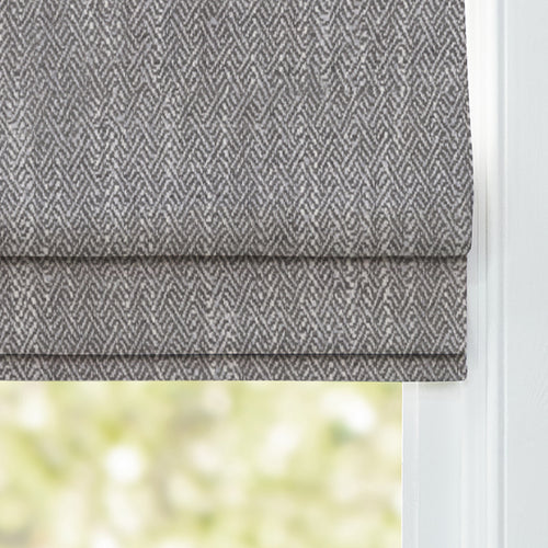 Plain Brown M2M - Jedburgh Textured Woven Made to Measure Roman Blinds Default Voyage Maison