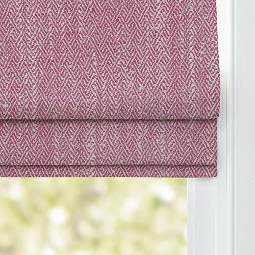 Plain Pink M2M - Jedburgh Textured Woven Made to Measure Roman Blinds Default Voyage Maison