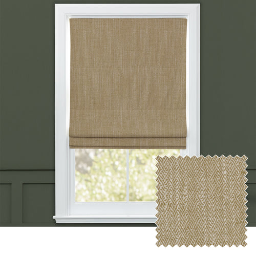 Plain Grey M2M - Jedburgh Textured Woven Made to Measure Roman Blinds Default Voyage Maison