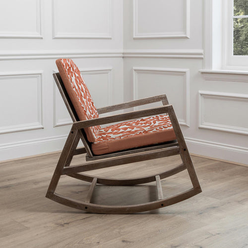 Floral Orange Furniture - Jonas Mango Wood Rowan Chair Amber Additions