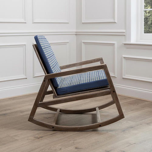  Blue Furniture - Jonas Mango Wood Alma Chair Blue Voyage Maison