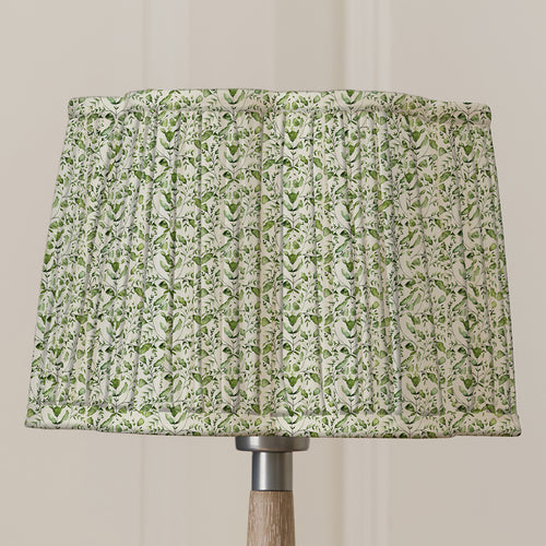 Floral Green Lighting - Juna Pleated Scalloped Lamp Shade Sage Voyage Maison