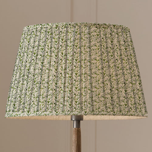 Floral Green Lighting - Juna Pleated Tapered Lamp Shade Sage Voyage Maison