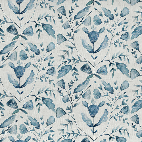 Floral Blue Fabric - Juna Printed Cotton Fabric (By The Metre) Denim Voyage Maison