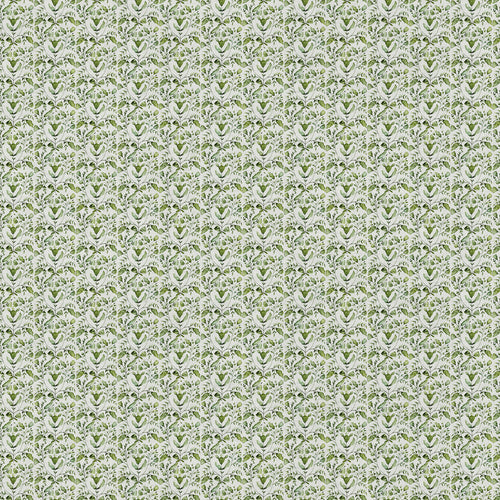 Floral Green Fabric - Juna Printed Cotton Fabric (By The Metre) Sage Voyage Maison