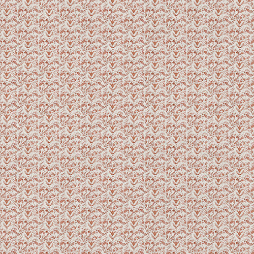 Floral Orange Fabric - Juna Printed Cotton Fabric (By The Metre) Terracotta Voyage Maison