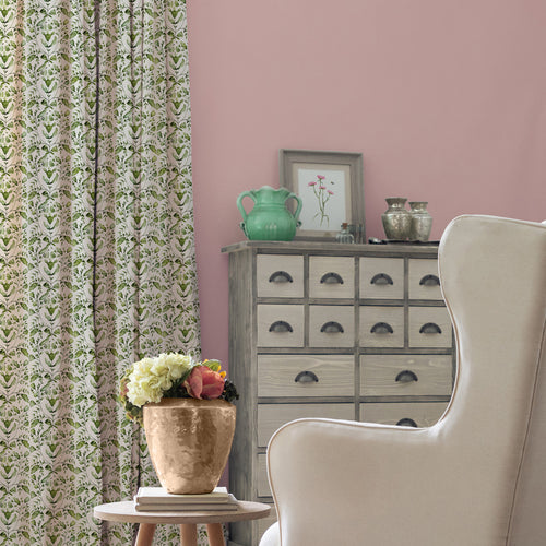 Floral Green M2M - Juna Printed Cotton Made to Measure Curtains Sage Voyage Maison