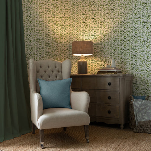 Abstract Green Wallpaper - Juna  1.4m Wide Width Wallpaper (By The Metre) Sage Voyage Maison