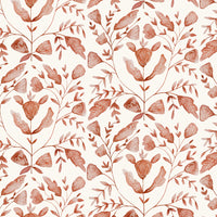  Samples - Juna  Wallpaper Sample Terracotta Voyage Maison