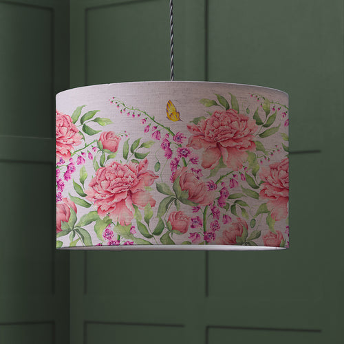 Floral Pink Lighting - Junelle Eva Printed Lamp Shade Heather Voyage Maison