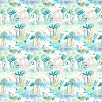 Voyage Maison Jungle Fun Wallpaper Sample in Aqua